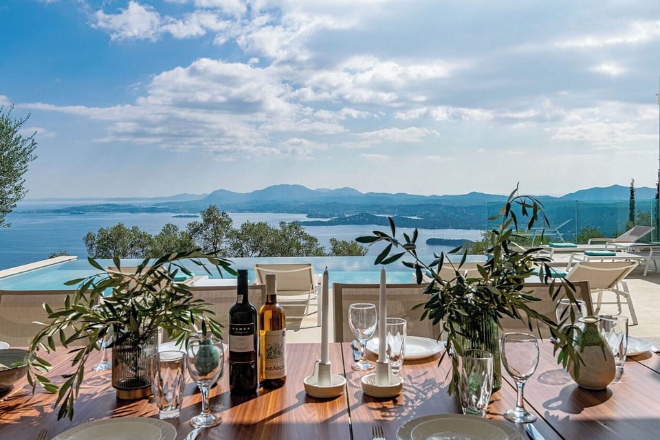 All ready for lunch with a view.
