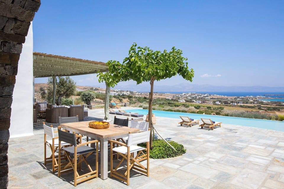 The perfect spot for morning coffee on the sea-view terraces.