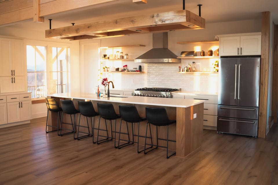The well-appointed Kitchen is a great gathering place.