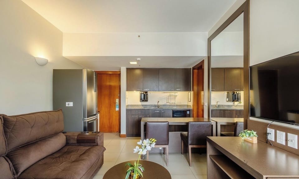 Basic Apartment | Living area | 32-inch Smart TV with digital channels
