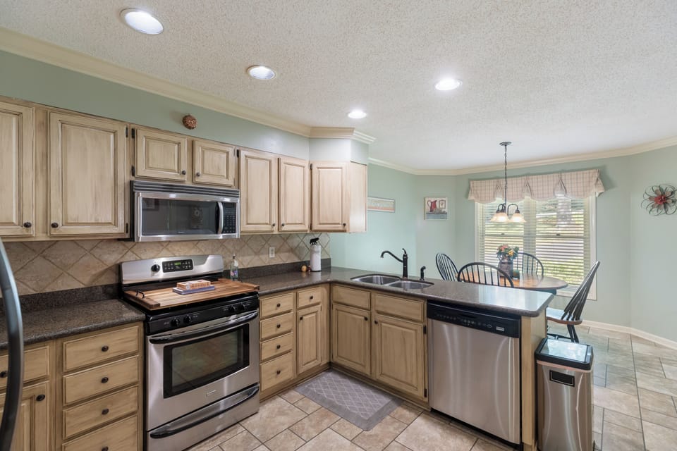 Fully stocked kitchen