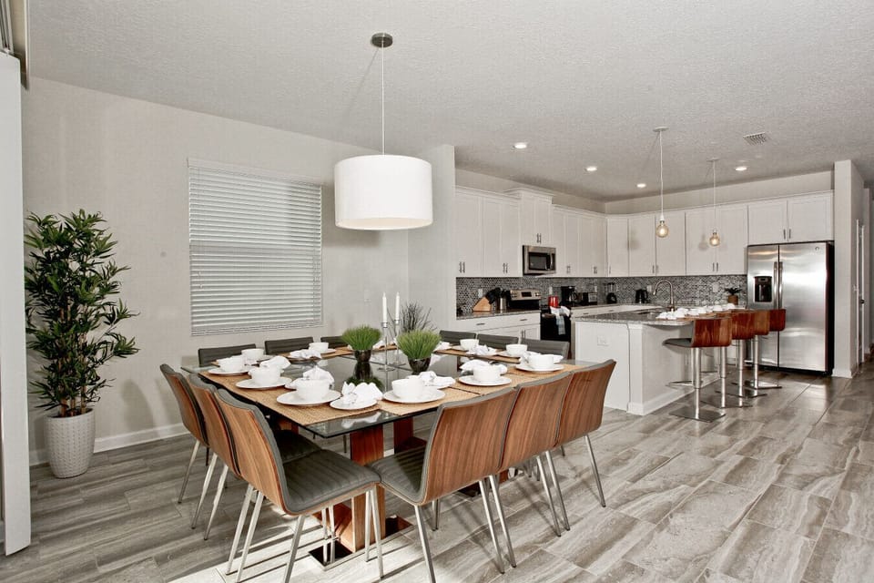Stylish dining area for family gatherings