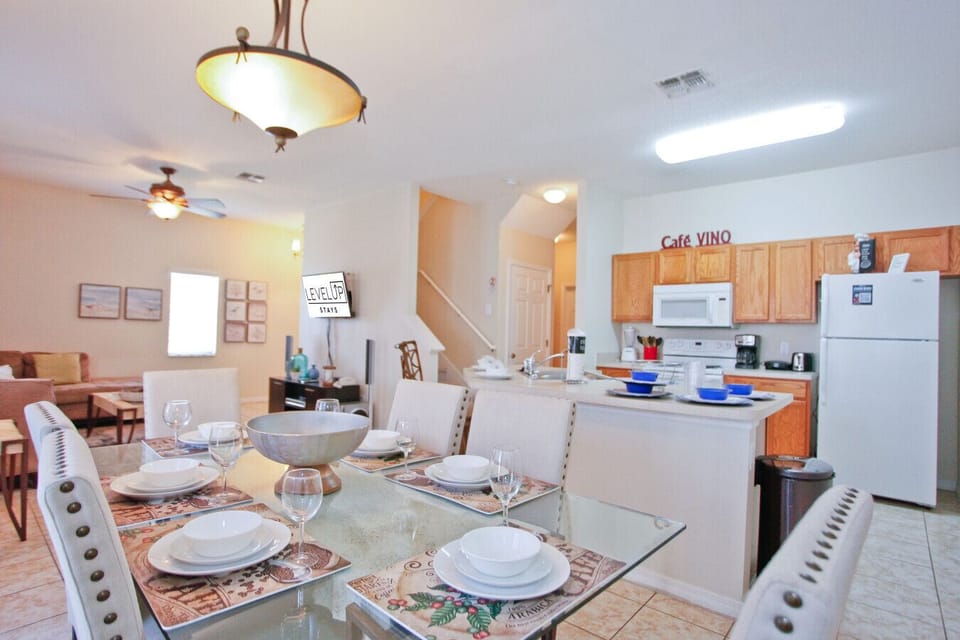 Share dinners in a dining room with style