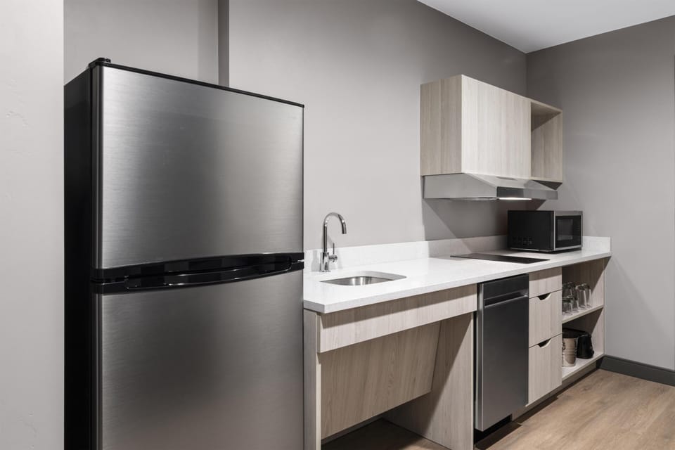 Standard Room, 2 Queen Beds, Accessible, Kitchenette | Private kitchenette | Coffee/tea maker