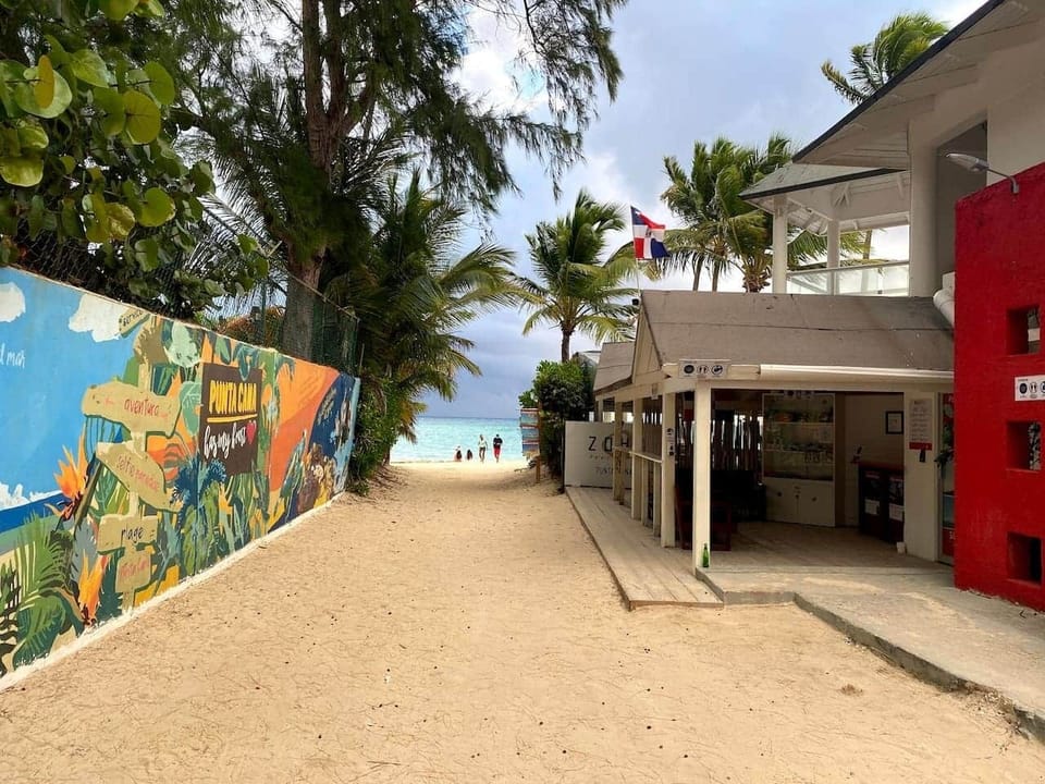 Beach next to the apartments