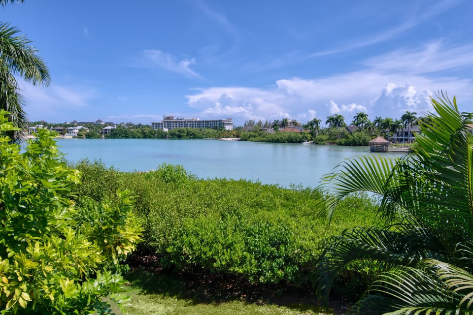 View of the lagoon from the deck