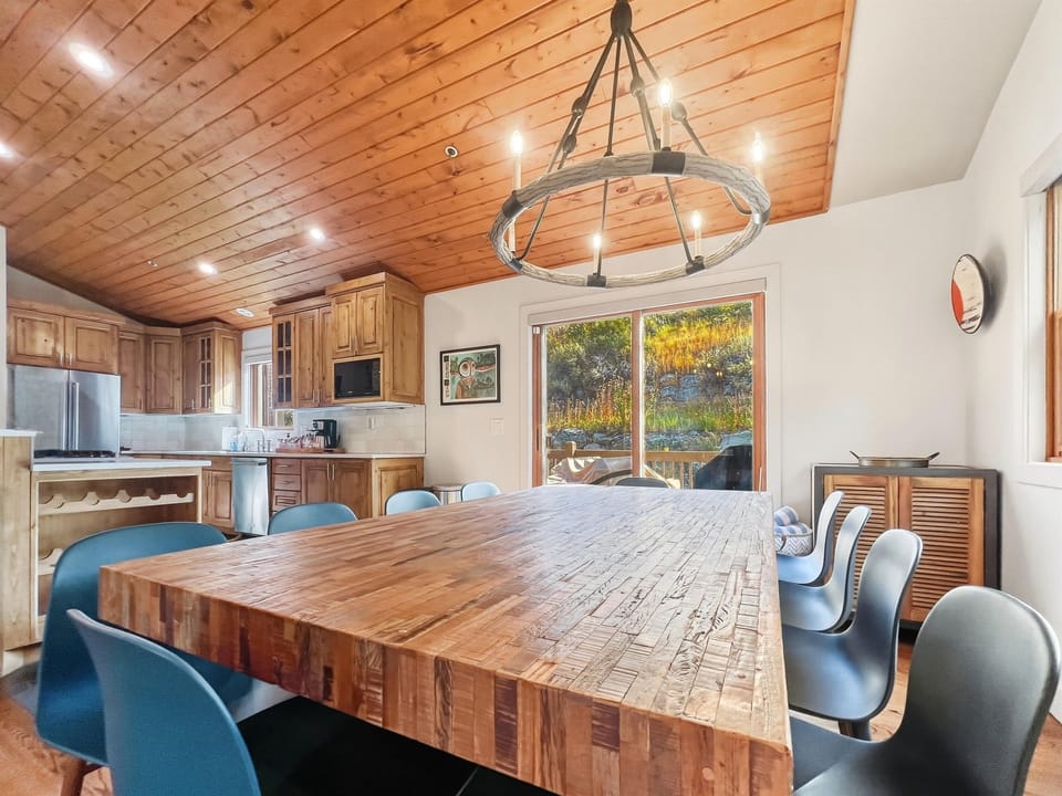 Big table, big memories — whether it’s dinner or game night.