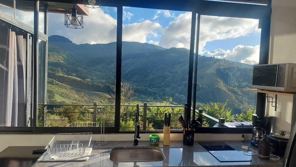 Superior Apartment, Balcony, Mountain View | Private kitchen | Fridge, microwave, stovetop, cookware/dishes/utensils