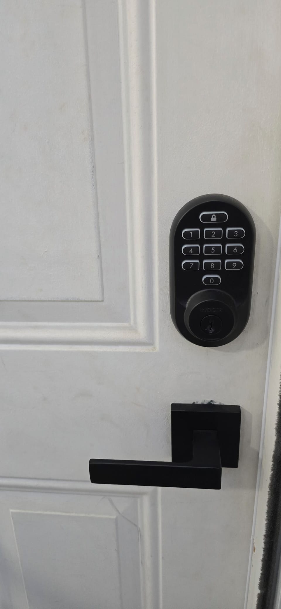 Smart lock at entrance
