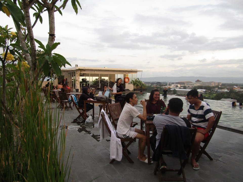 Rooftop pool