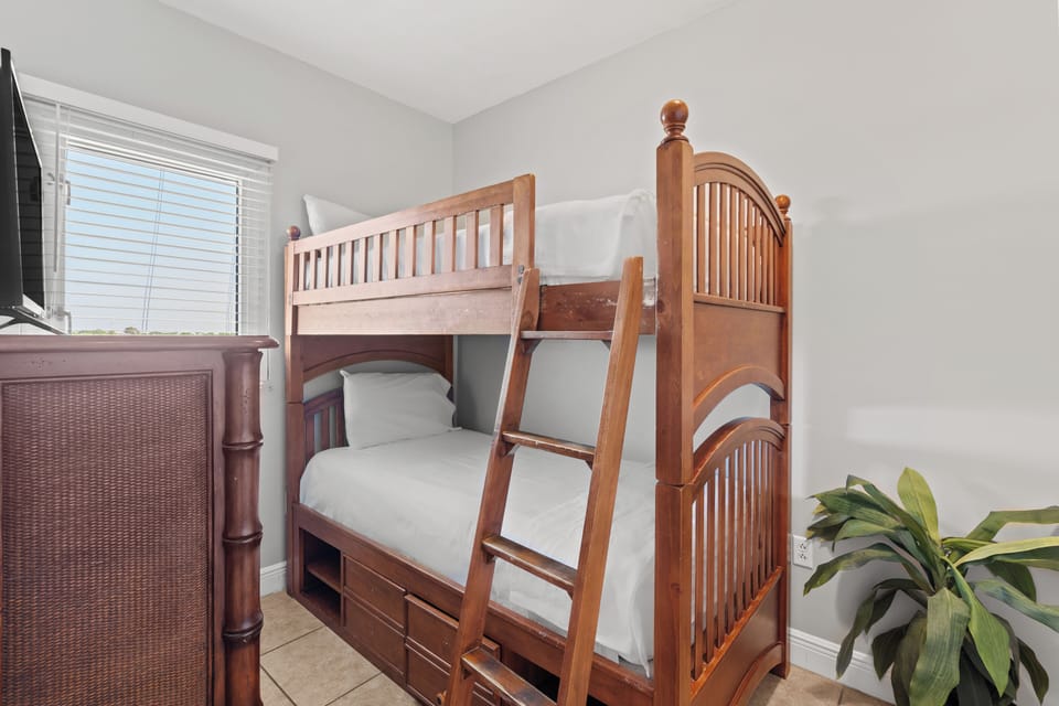 Bedroom 3 features a twin bunk bed.