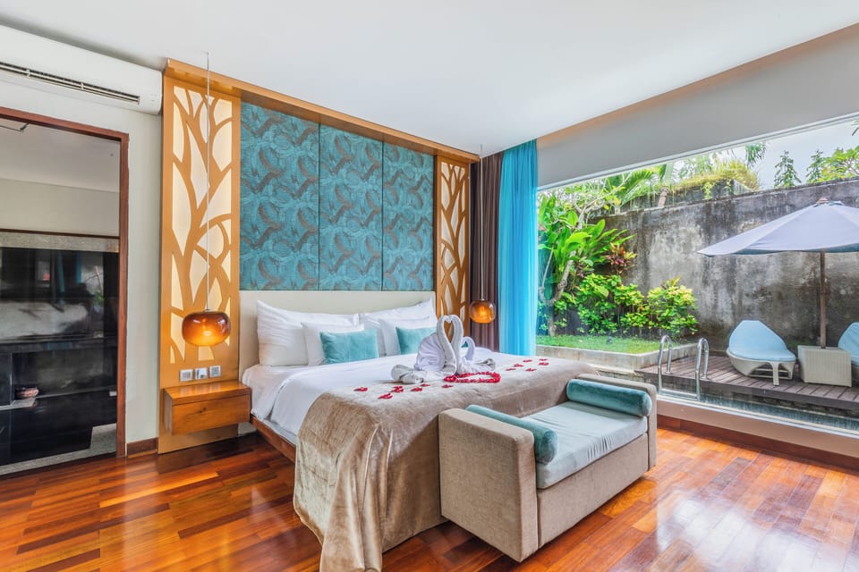 Spearmint - One Bedroom Pool Villa, King Bed | Premium bedding, minibar, in-room safe, individually decorated
