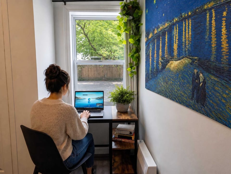 Installez-vous, connectez-vous au Wi-Fi rapide et profitez d’un espace cosy parfait pour le télétravail ou la détente après vos découvertes de Québec !
