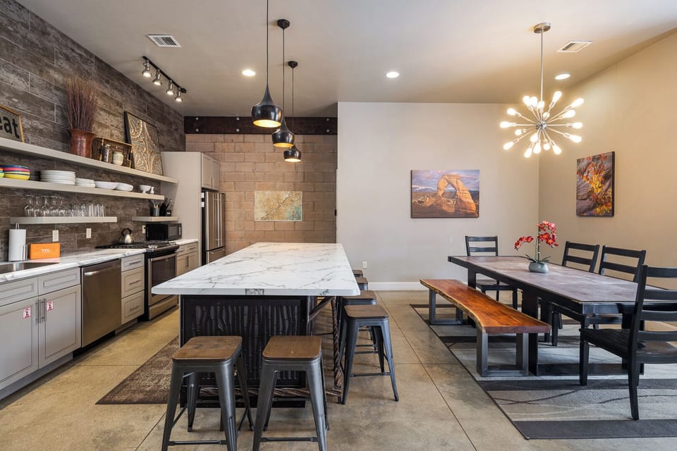 Whip up your favorite meals in this beautifully designed kitchen