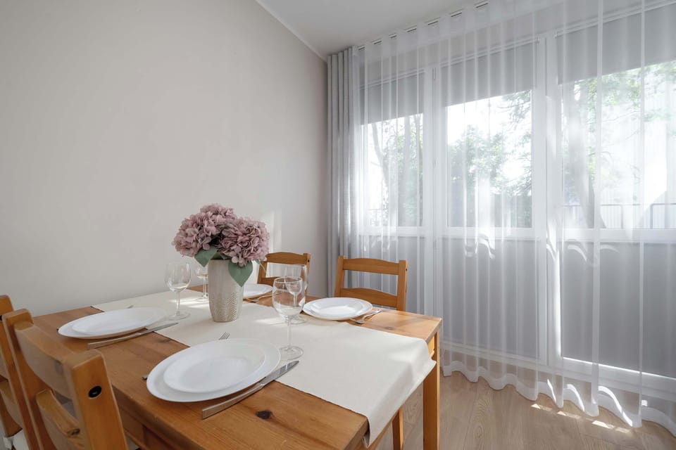 The bedroom includes a spacious wardrobe for your belongings.