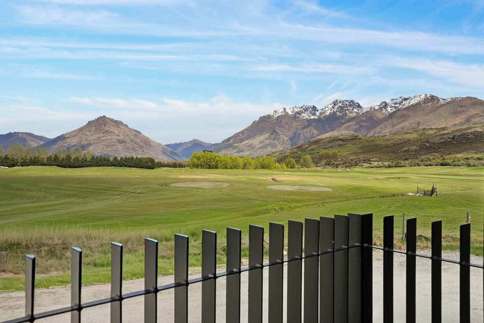 Stunning views of the surrounding mountains and putting green from the balcony