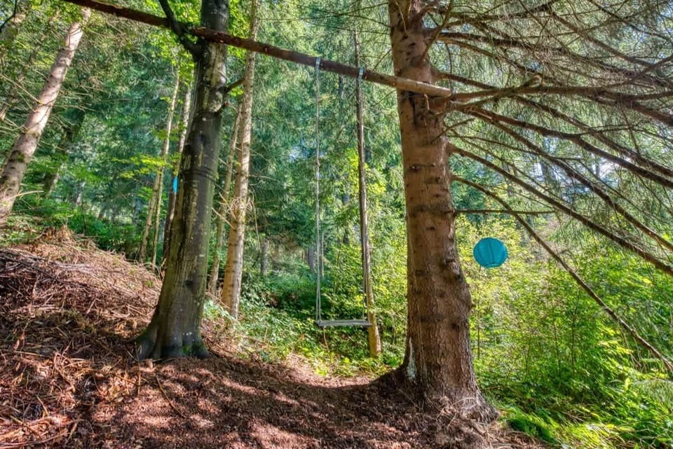 Private Schaukel im Wald 