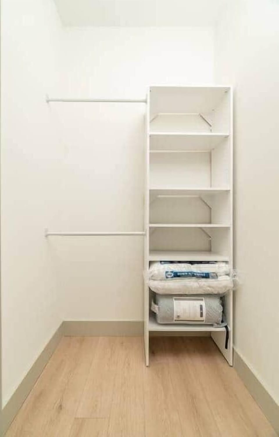 Master bedroom walk in closet