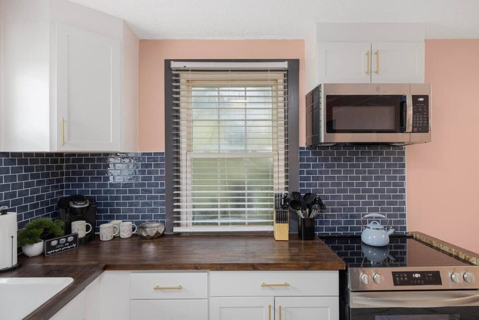 Our Kitchen is brand new and well equipped for any cooking or entertaining needs!