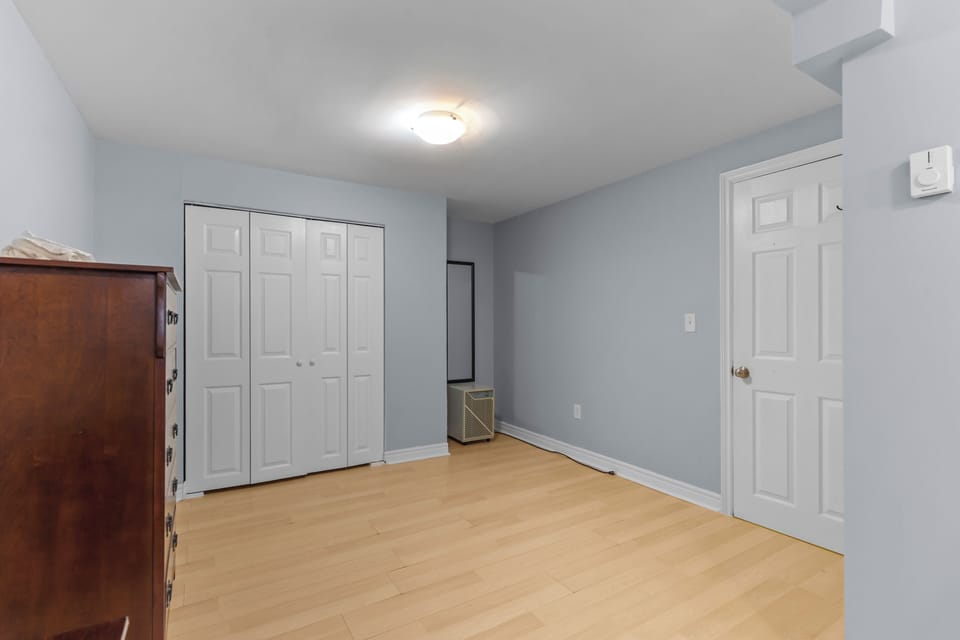 Large built-in closets in the hallway or bedroom provide plenty of space for your luggage and belongings during long-term stays.