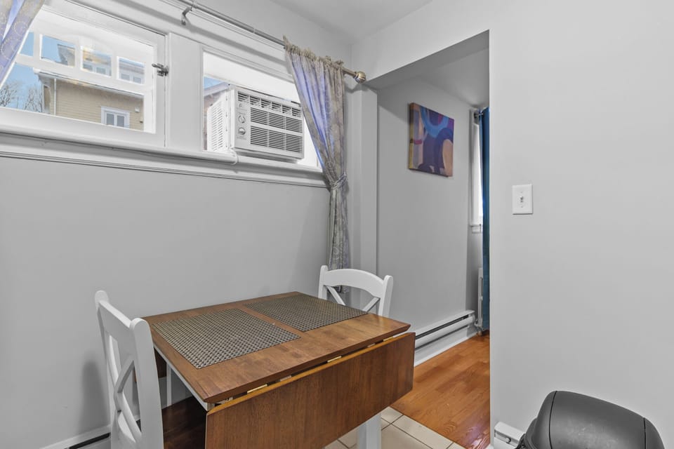 Dining Area-  A cozy dining nook for two