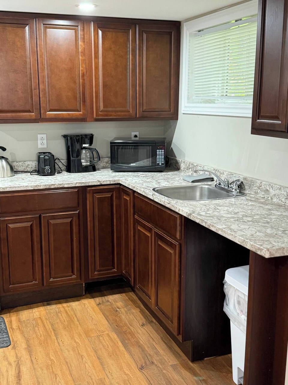 Coffee's on! Enjoy a fresh brew or prepare a snack in our convenient kitchen.