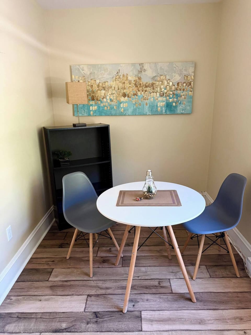 Share meals and stories around our welcoming dining table, perfect for intimate gatherings.