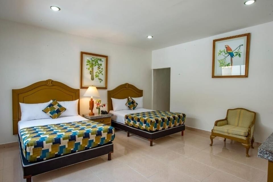 Settle into two comfy beds after a day of exploring.