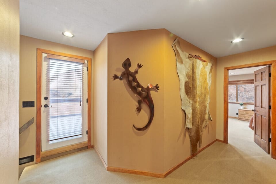 Upstairs Hallway & Balcony Door