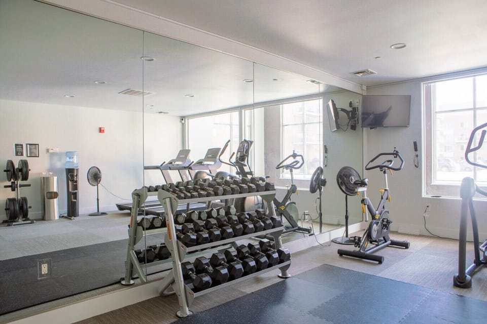 State-of-the-art fitness center available to keep up with your workout routine