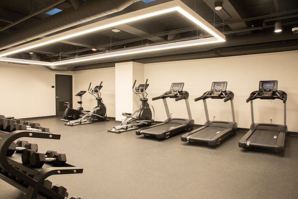 Keep up your routine in the state-of-the-art fitness center and dedicated yoga studio