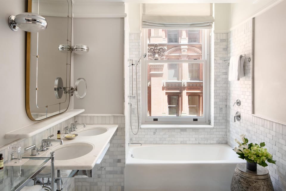 Suite, 1 King Bed (Thompson) | Bathroom | Designer toiletries, hair dryer, bathrobes, slippers
