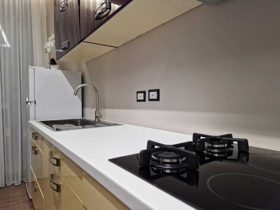 Apartment, 1 Bedroom, Balcony, Sea View | Private kitchen | Fridge, electric kettle
