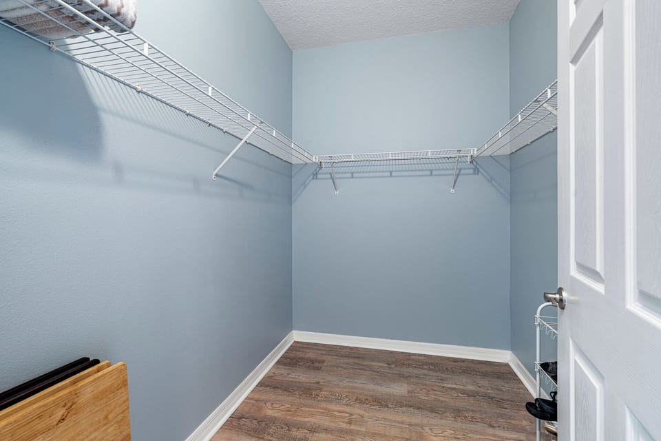 Master bedroom walk-in closet
