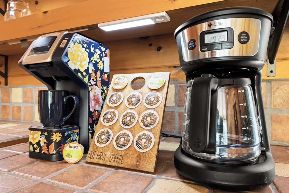 This isn't just a coffee station; it's the start of your day, the a.m. fuel for your adventures.