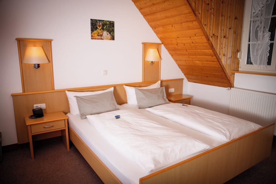 Double Room, Balcony, River View | In-room safe, desk, laptop workspace, blackout drapes