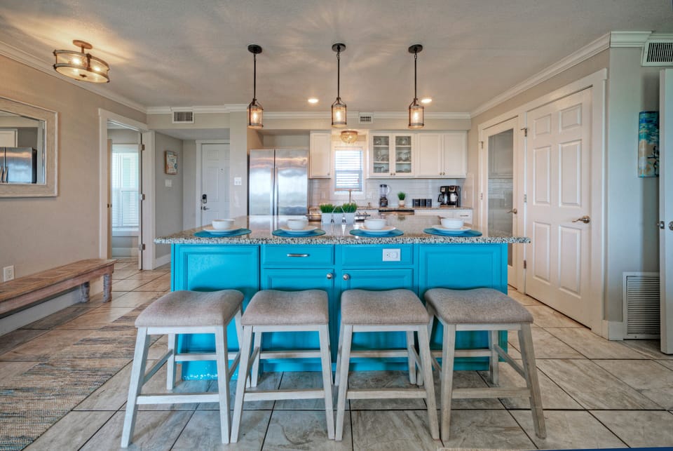 Enhance your breakfast experience with barstool seating.
