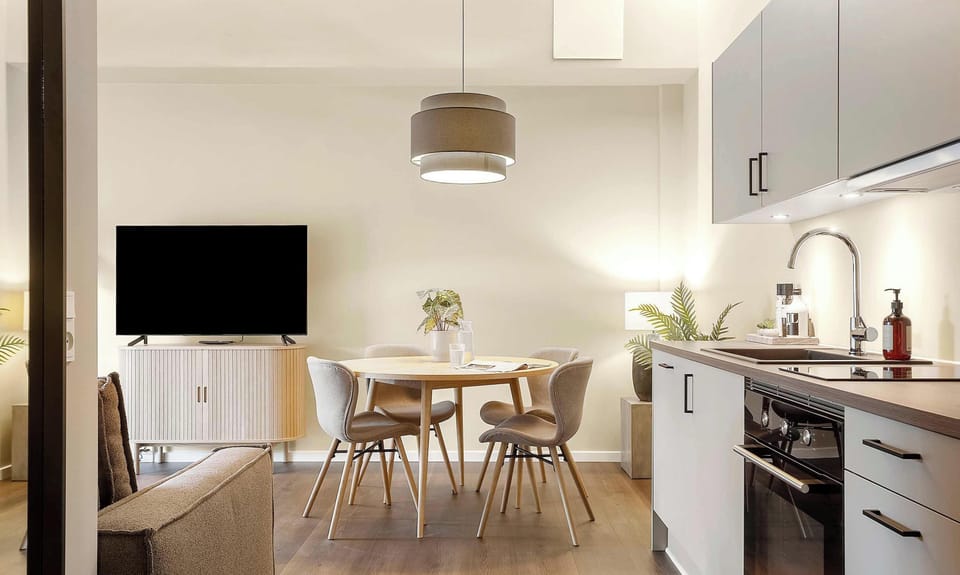 Dining area and kitchen. 