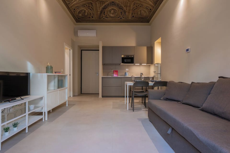 Apartment, 1 Double Bed with Sofa bed, Balcony | Living area | 30-inch TV with satellite channels