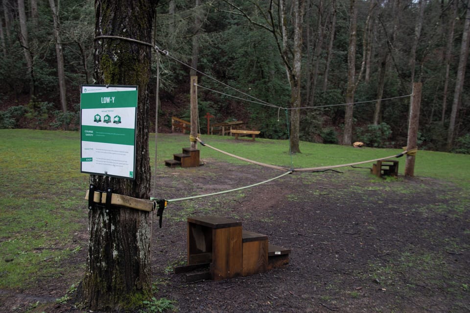Ropes course playground