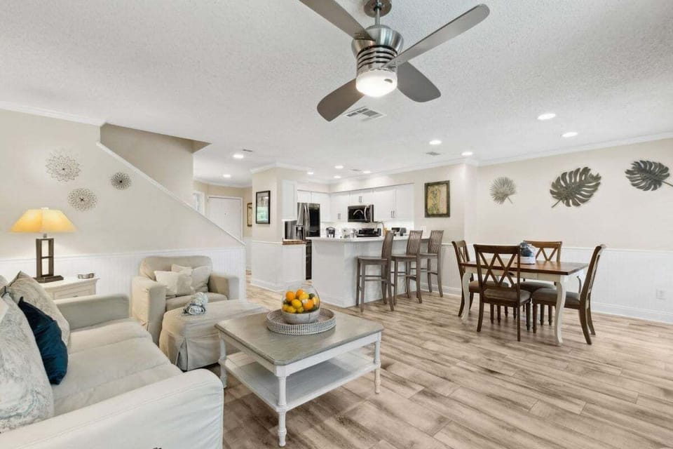 Enjoy meals and memories in the roomy living + dining space.