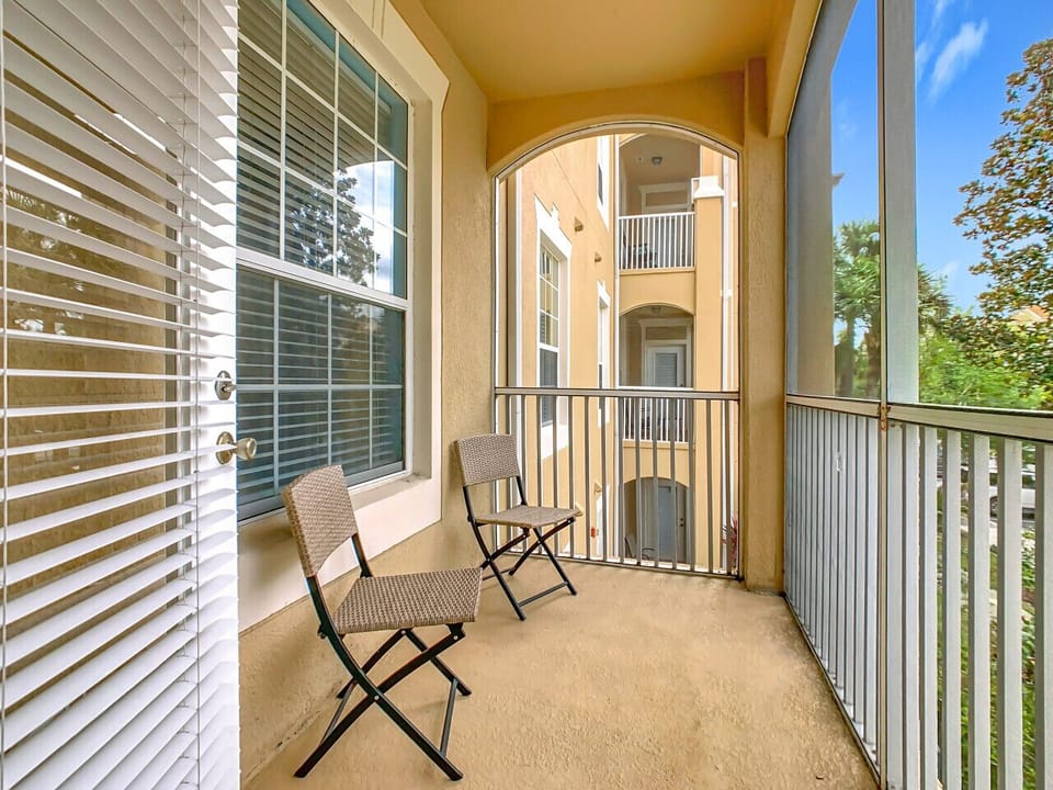Enjoy your morning coffee or an evening glass of wine on the private balcony overlooking the peaceful resort grounds