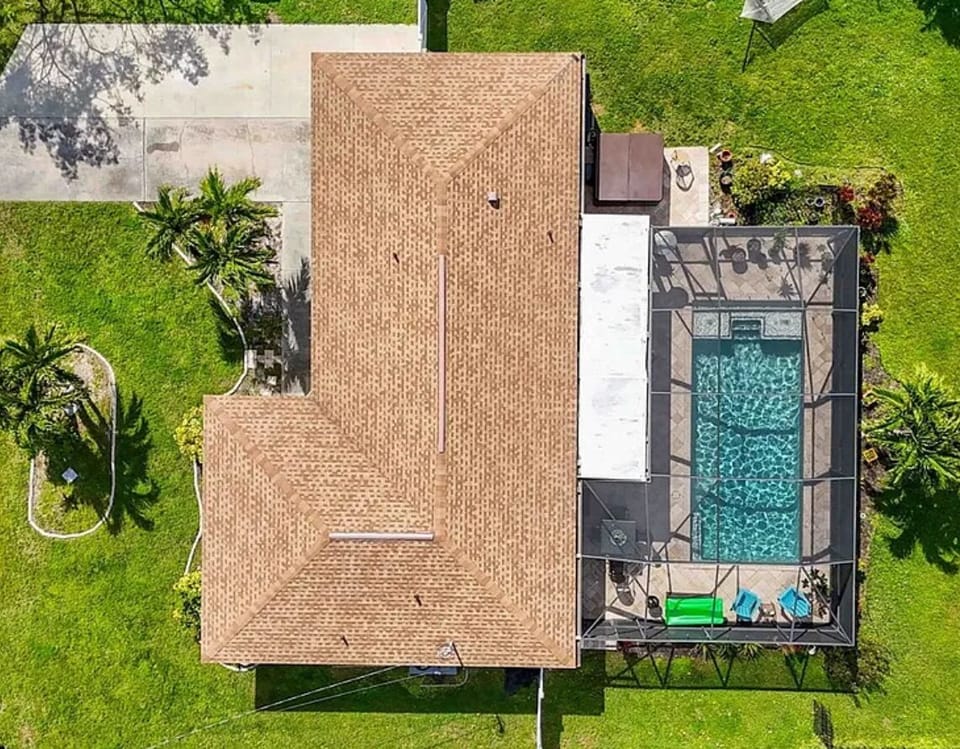 Drone view of our home