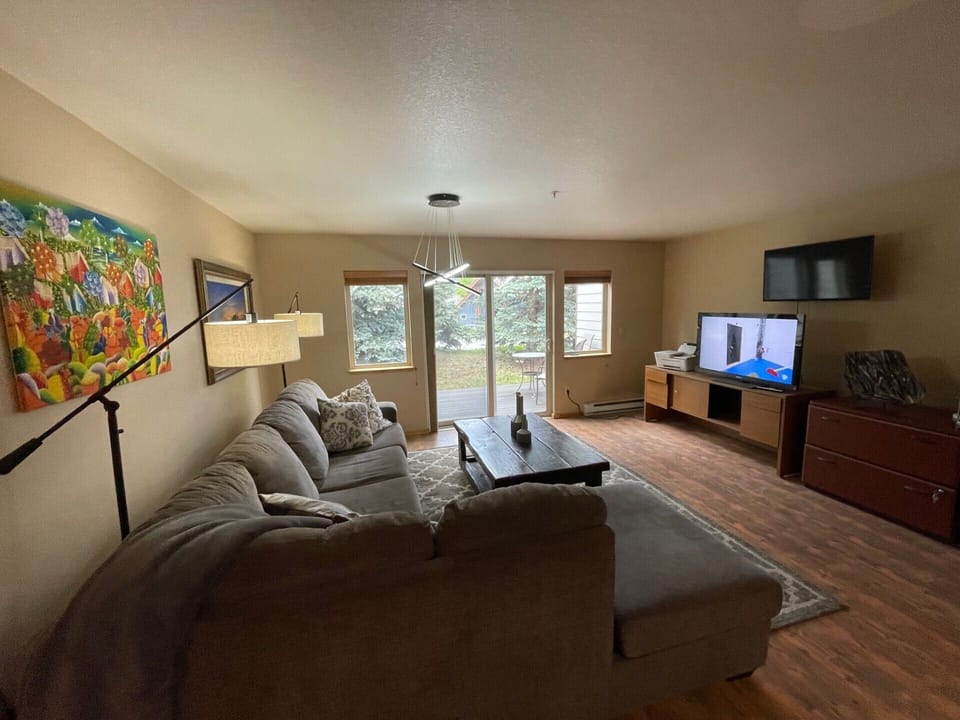 Living room with sofa and tv
