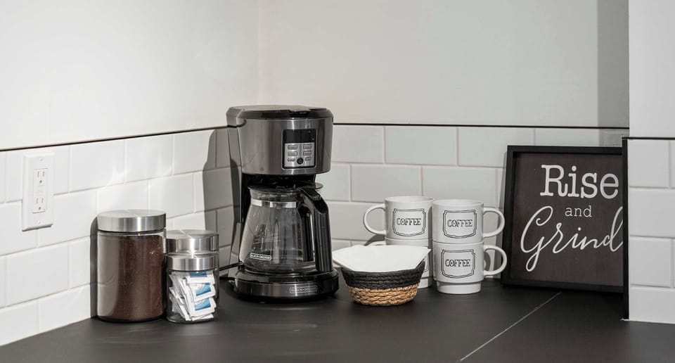 Coffee, tea, and essentials included