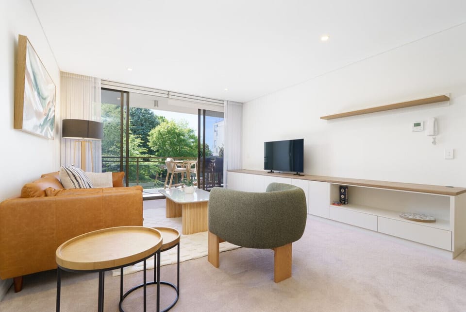 Thoughtfully designed interiors create an inviting, minimalist home that feels instantly relaxing