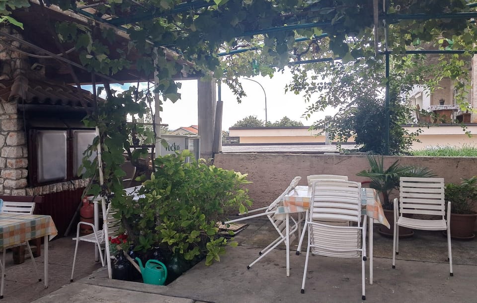 outside