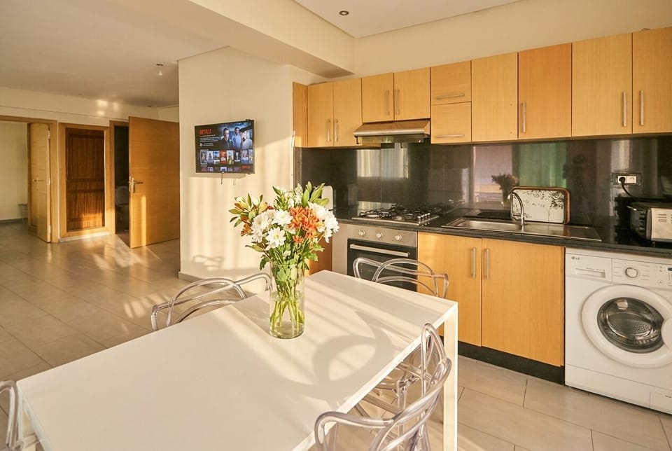 Modern Kitchen with Dining Table
