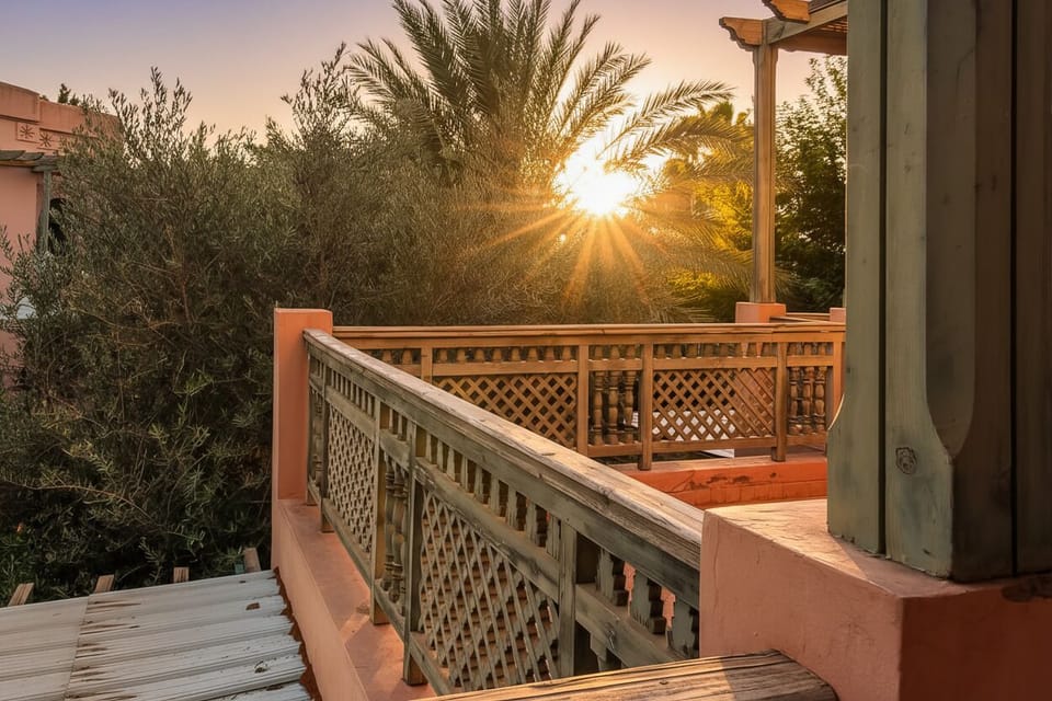 Mediterranean Balcony with Sunlit Views