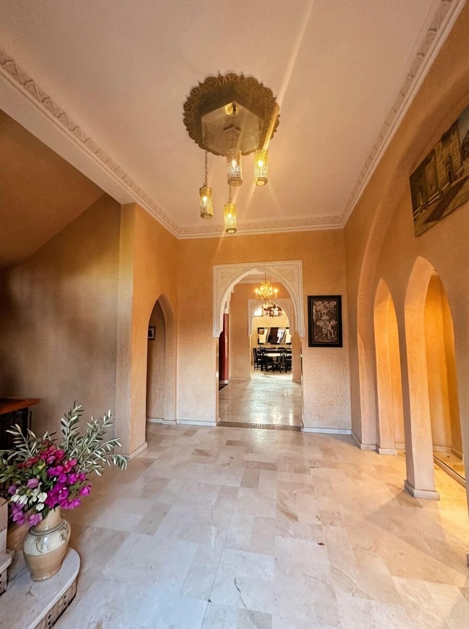 Elegant Hallway with Archways
